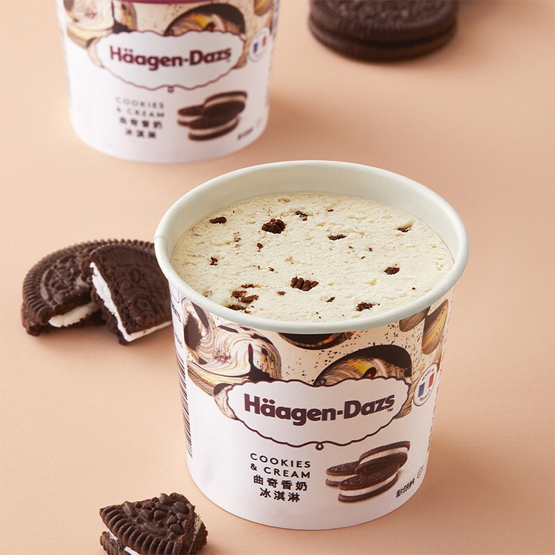 Häagen·Dazs 哈根达斯 Haagen-Dazs）经典曲奇香奶口味大桶冰淇淋473ml 家庭装 62.3