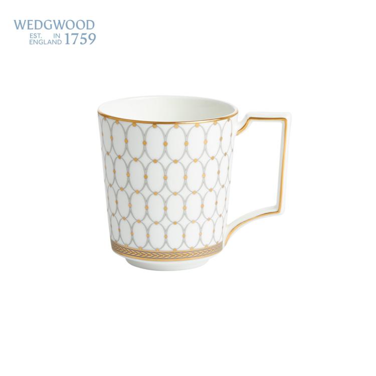 WEDGWOOD 威基伍德 金粉年华骨瓷马克杯 350ml 奢雅灰 398元