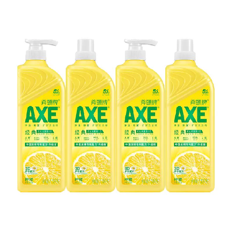 AXE 斧头 牌洗洁精柠檬护肤1.18kg*4 ￥34.98