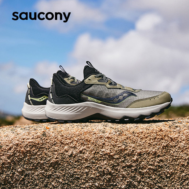 百亿补贴：索康尼 saucony AURA TR 男女款越野缓震跑鞋 S20862 264元（需用券）