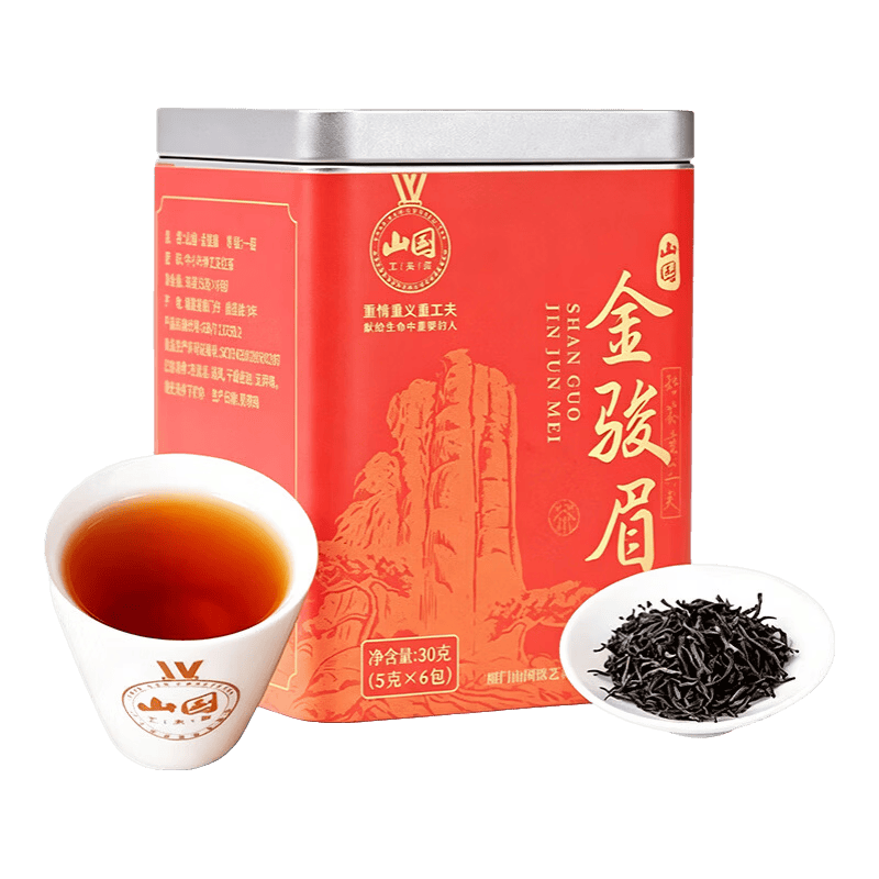 山国工夫茶 金骏眉 一级红茶 30g 14.9元