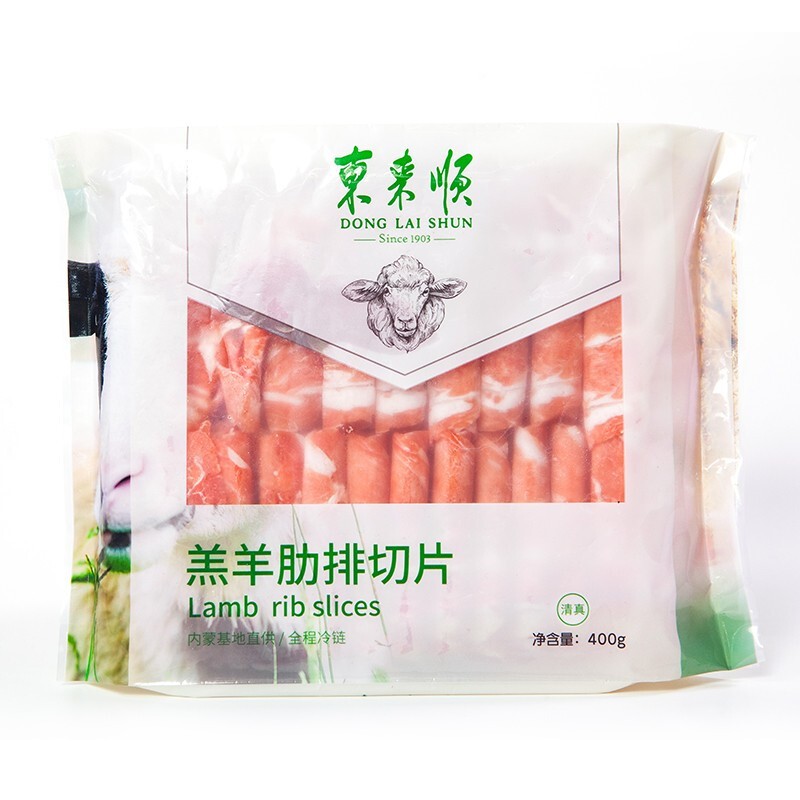 东来顺 羔羊肋排肉卷 400g*2袋 87.27元（需用券）