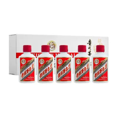 88VIP：MOUTAI 茅台 酒飞天茅台50ml*5礼盒装白色条盒 864.5元