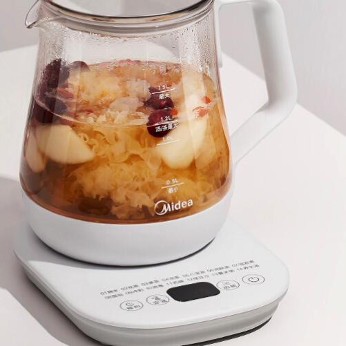 Midea 美的 养生壶大容量 煮茶器智能预约1.5L烧水壶 恒温煮茶壶 办公室电水