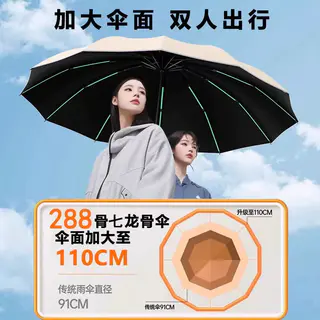 零雨 全自动雨伞黑胶防紫外线雨伞 6.95元 - 线报酷 零雨 全自动雨伞黑胶防紫外线雨伞 6.95元 - 线报酷