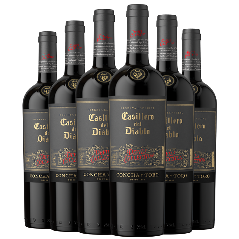 PLUS会员：智利干露酒厂 红魔鬼 魔尊系列干红葡萄酒750mL*6瓶 430.71元包邮（