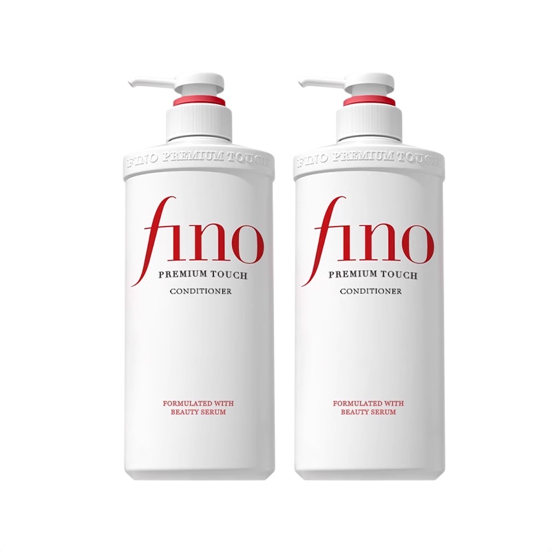 Fino 芬浓 透润美容液护发素550ml*2 滋润干枯毛躁润发乳烫染受损顺滑 46.91元