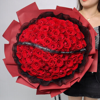 PLUS会员：梦馨鲜花 99朵红玫瑰 表白款 235.1元包邮（双重优惠）