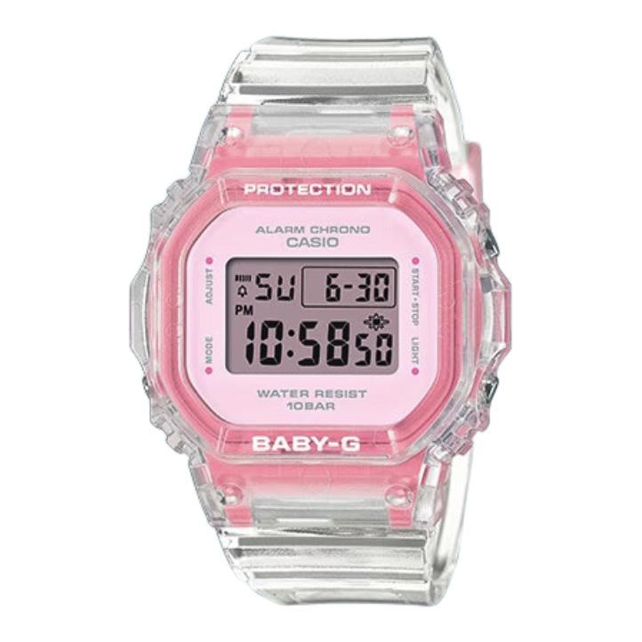 CASIO 卡西欧 多巴胺小方块 BABY-G系列 37.9毫米石英腕表 BGD-565SJ-7 521元