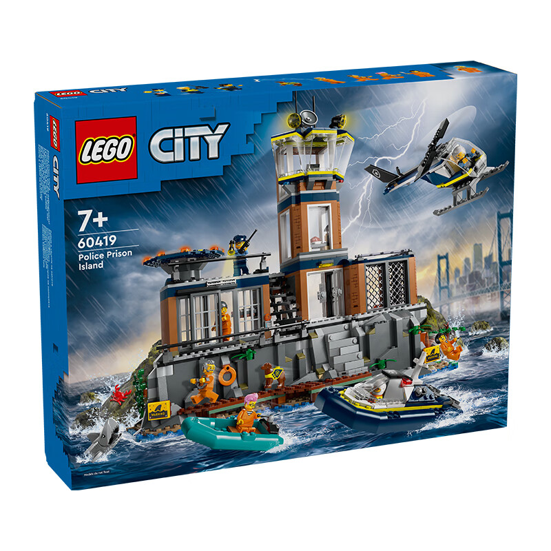 LEGO 乐高 积木拼装城市系列60419 监狱岛7岁+男孩儿童玩具六一儿童节礼物 629.