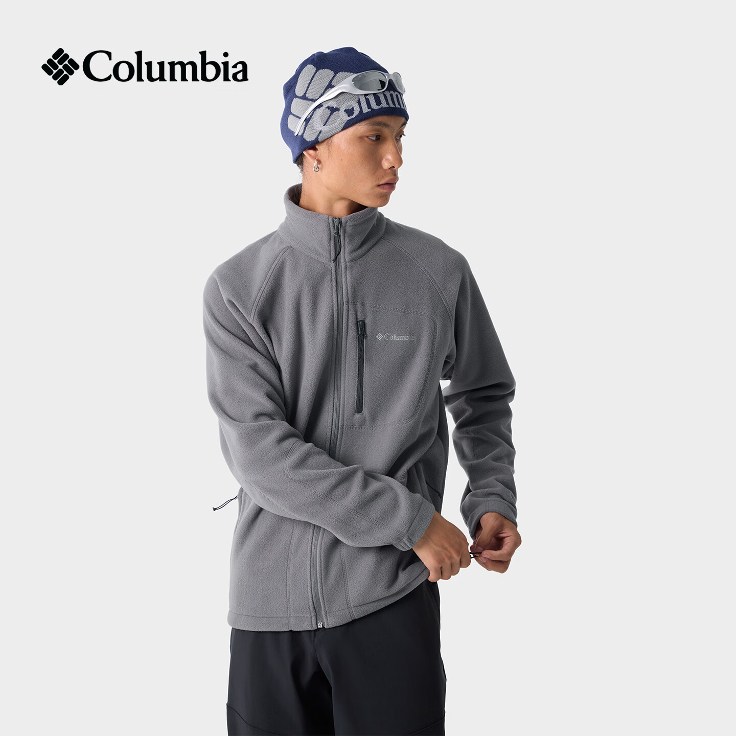 哥伦比亚 男子抓绒衣 AE3039-023灰色 L 249元 - 线报酷