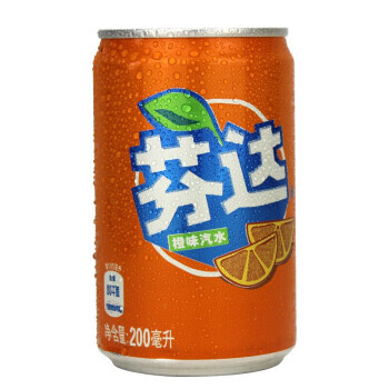 fanta 芬达 迷你摩登罐 200ml*12罐 整箱装 ￥15.