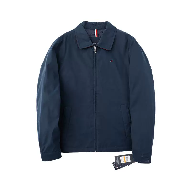 TOMMY HILFIGER 男士休闲翻领夹克春秋季新款简约百搭上衣 ￥692.55