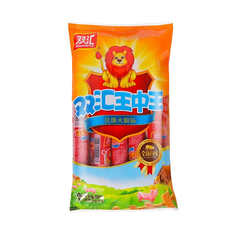 双汇 王中王 优级火腿肠 600g 13.12元