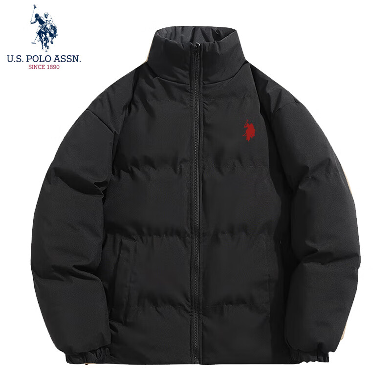 U.S. POLO ASSN. 棉服男冬季休闲百搭保暖外套保罗棉衣 121.01元（需用券）