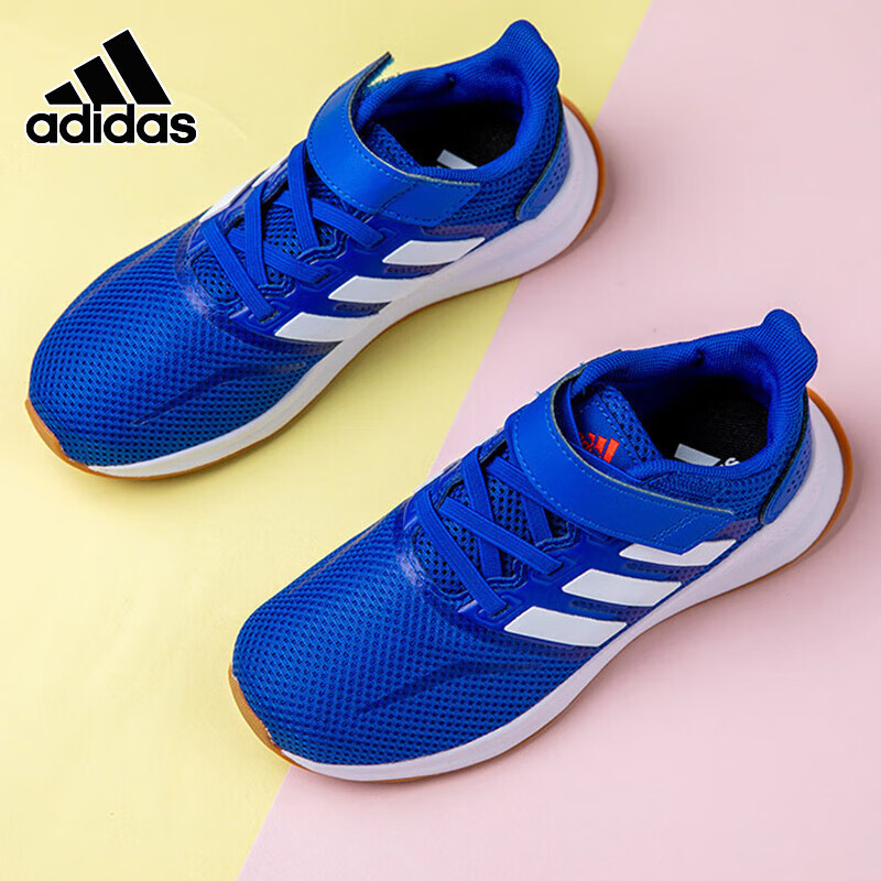 adidas 阿迪达斯 儿童运动鞋跑步鞋青少年休闲鞋 蓝色 30.5码 43元