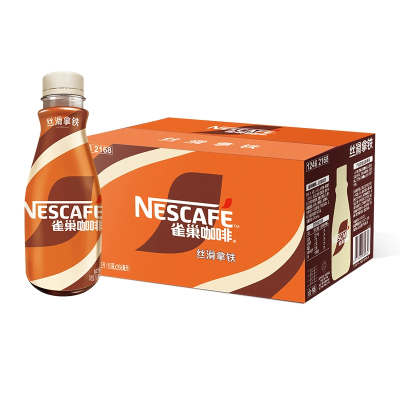 88VIP：Nestle/雀巢即饮咖啡丝滑拿铁268ml*15整箱咖啡饮料爆款 60.7元包邮（需用