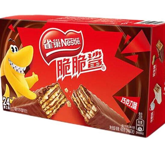 Nestlé 雀巢 脆脆鲨 威化饼干 巧克力味 480g 16.89元