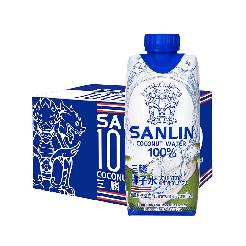 SANLIN 三麟 泰国sanlin三麟100%椰子水天然进口纯椰汁果汁饮料整箱 ￥17