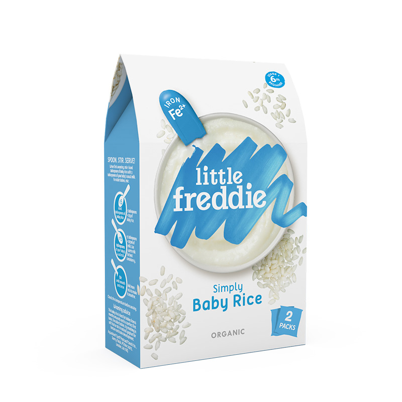 小皮 Little Freddie）有机原味高铁大米粉宝辅食婴儿营养米糊米粉6个月160g*1盒