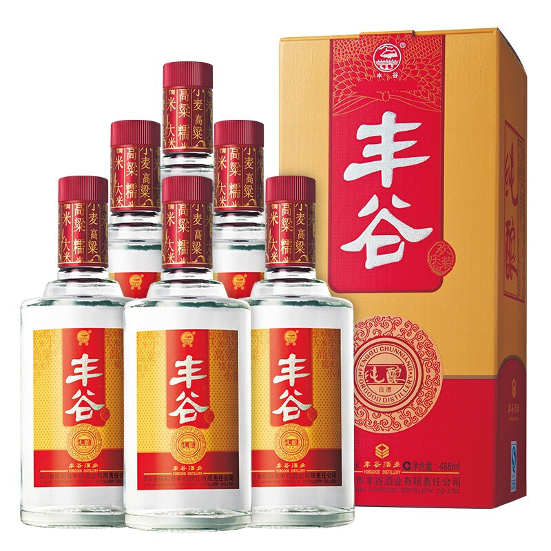 FORGOOD 丰谷 嗨酒 浓香型白酒 52度 500ml 单瓶装（黄瓶蓝瓶随机） 17.86元