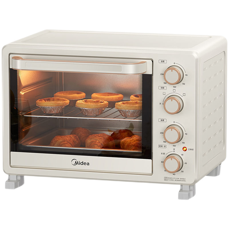 美的（Midea）家用电烤箱25升 PT25系列 杏色款 173.28元（需领券）
