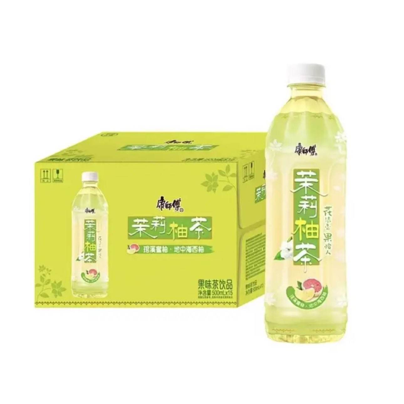 康师傅 果味饮品 茉莉柚茶 500ml×15瓶 仅1.72元/瓶（共25.83元）