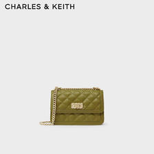 CHARLES & KEITH CHARLES&KEITH经典菱格金属扣链条单肩包女斜挎包包女包女士CK2-8015