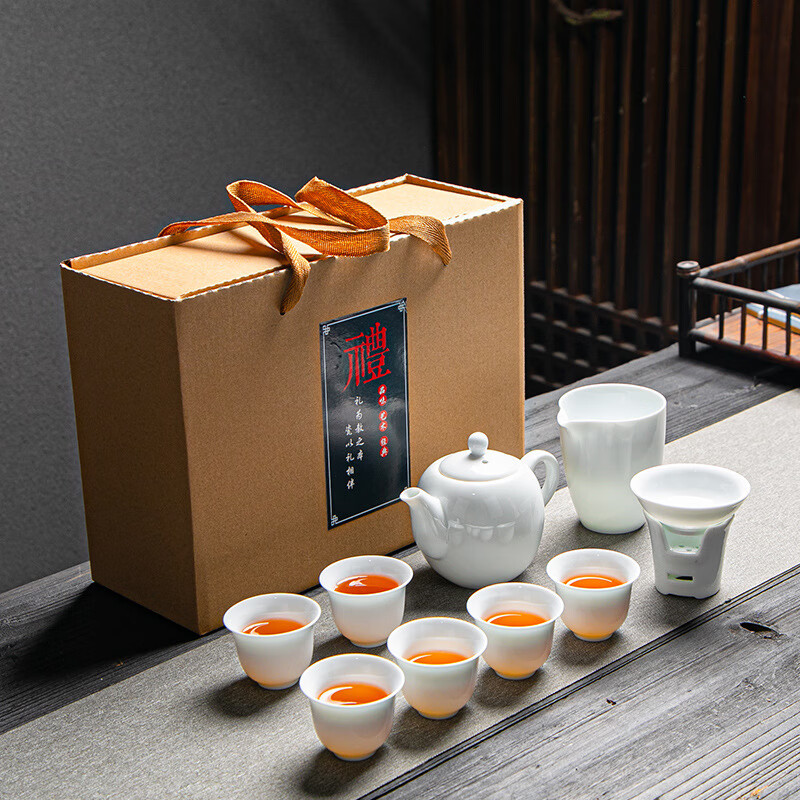 ZISIZ 致仕 德化白瓷茶具套装 10头白瓷茶具+茶礼礼盒 43.9元（需用券）