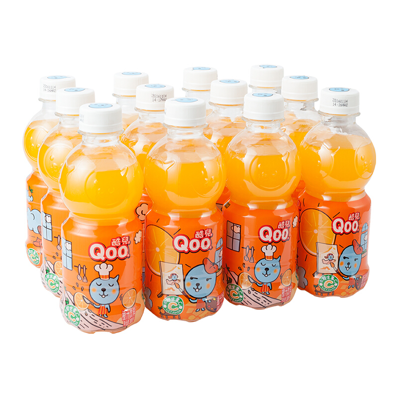 美汁源 Coca-Cola 可口可乐 美汁源 Minute Maid 酷儿 Qoo 橙味果汁饮料 300ml*12瓶 30.