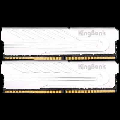 金百达（KINGBANK）32GB(16GBX2)套装 DDR4 3200 台式机内存条长鑫颗粒 银爵 C16 399元