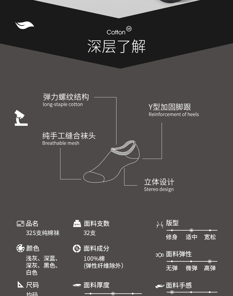 Miiow 猫人 夏季男士纯棉休闲袜子 5双 券后16.9元包邮 买手党-买手聚集的地方