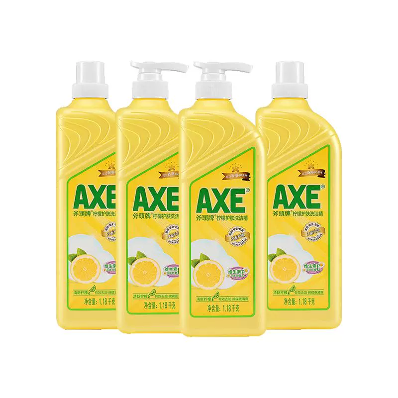 AXE 斧头 牌洗洁精柠檬护肤1.18kg*4瓶 ￥30.21