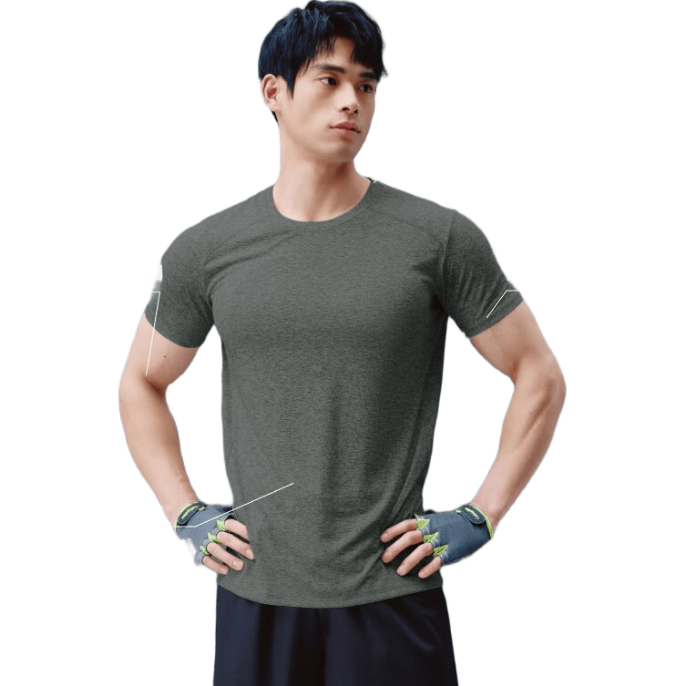 京东京造 男士速干冰丝弹力T恤 黑色 XL 24.5元