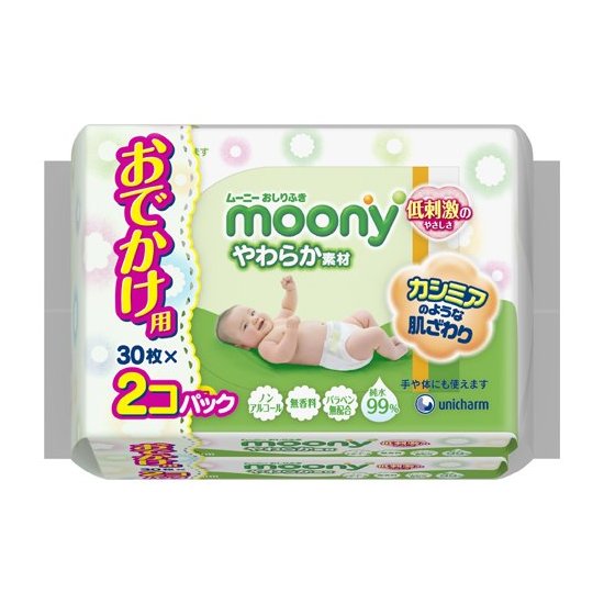 Moony 尤尼佳 婴儿柔软护肤湿纸巾 替换装/多款可选