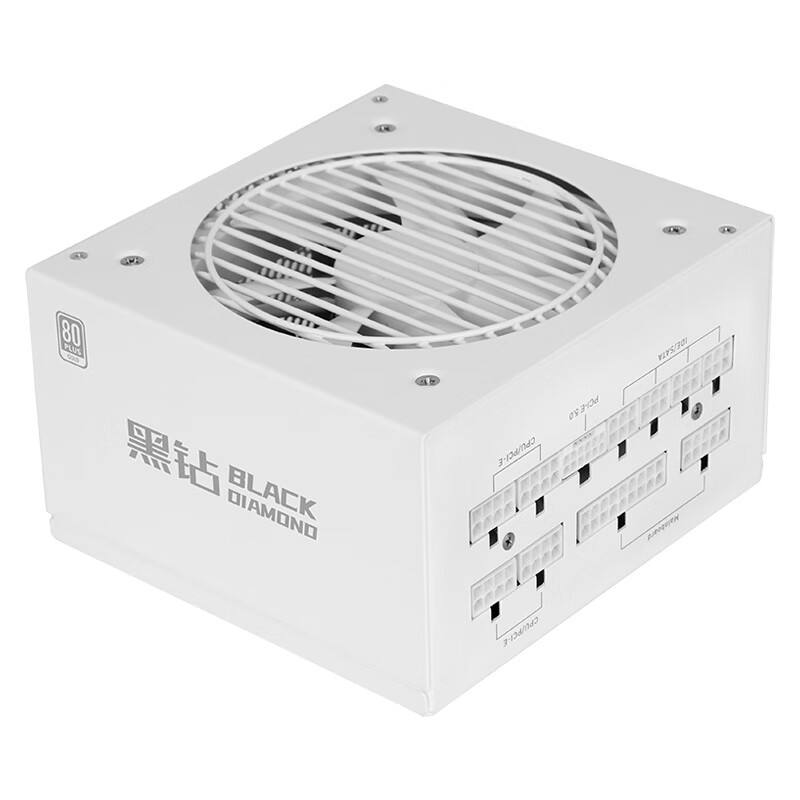 SAMA 先马 黑钻1000W V2 雪装版 全模组ATX电源 679元