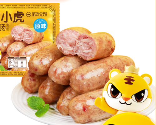 皇家小虎 肉感满满 原味烤肠500g（任选5款） 8.8元（需买5件，需用券）