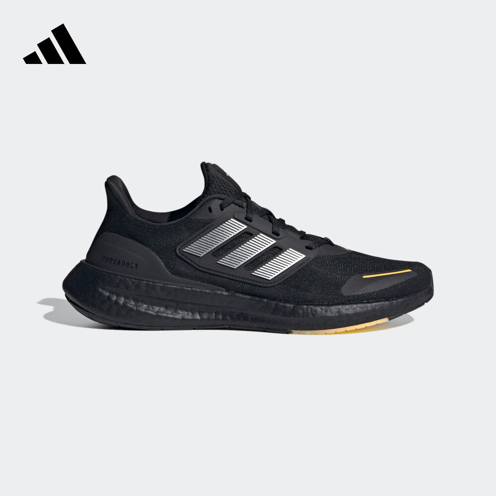 adidas 阿迪达斯 PUREBOOST 23 H.RDY随心畅跑轻盈舒适跑步鞋男女阿迪达斯 黑/银白