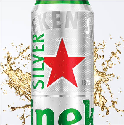 Heineken 喜力 星银500ml*18听整箱装 年货送礼 喜力啤酒Heineken Silver 114元（需用