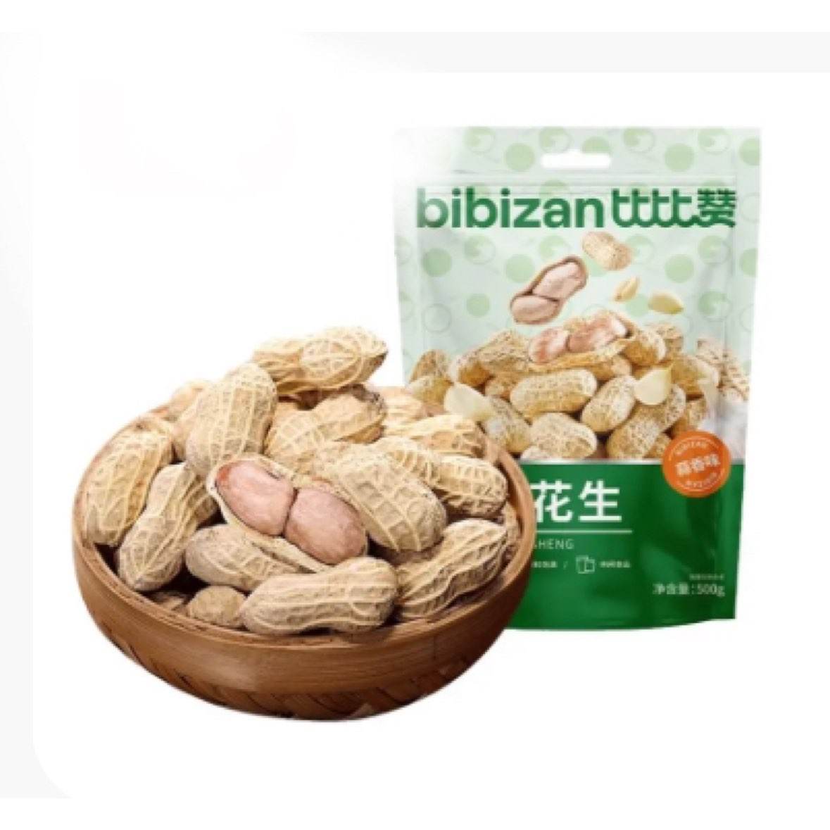 plus、需首购：比比赞（BIBIZAN）龙岩花生蒜香味500g/袋 7.36元