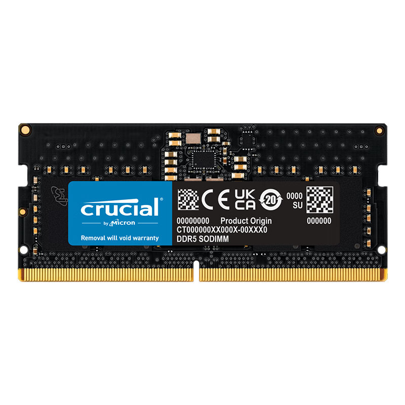 Crucial英睿达 24GB DDR5 5600频率 笔记本内存条 357.11元（需领券）