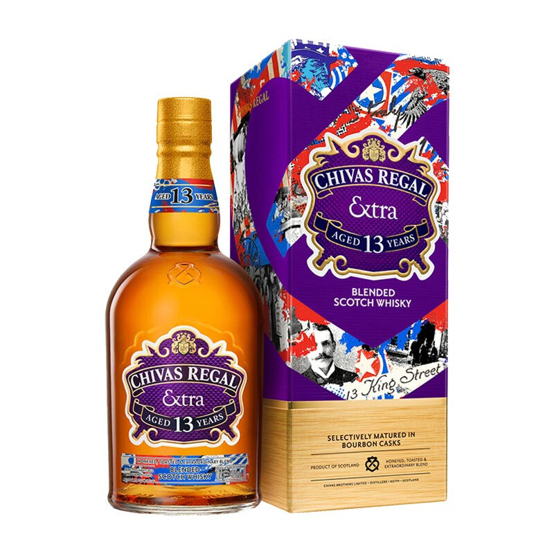 CHIVAS 芝华士 波本桶 13年 调和 苏格兰威士忌 40%vol 500ml 礼盒装 137.41元