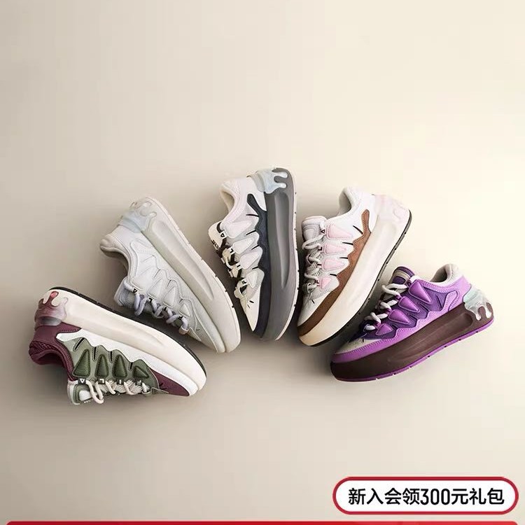 FILA 萝卜鞋|FILA斐乐春季女鞋板鞋复古厚底鞋增高运动鞋休闲鞋面包鞋 356.52