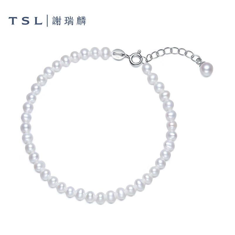 年货大集：谢瑞麟 925银珍珠手链 淡水珍珠 BF538 232.52元
