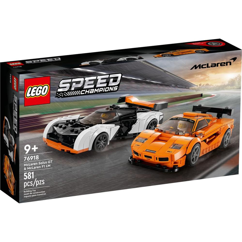 PLUS会员：LEGO 乐高 Speed超级赛车系列 76918 迈凯伦 Solus GT 与迈凯伦 F1 LM 211.75