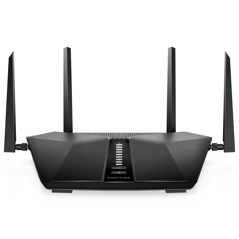 plus会员：美国网件 RAX50 双频5400M 家用千兆无线路由器 Wi-Fi 6 单个装 黑色 186