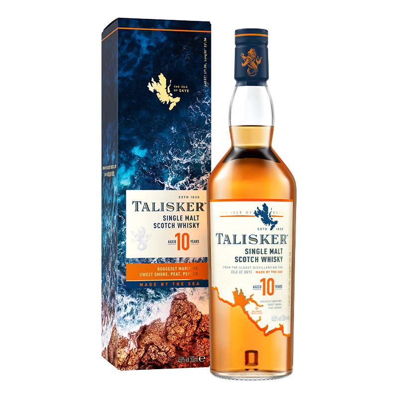 泰斯卡 苏格兰单一麦芽威士忌 泰斯卡10年500ml 45.8%vol 瓶装 135.65元（需用券