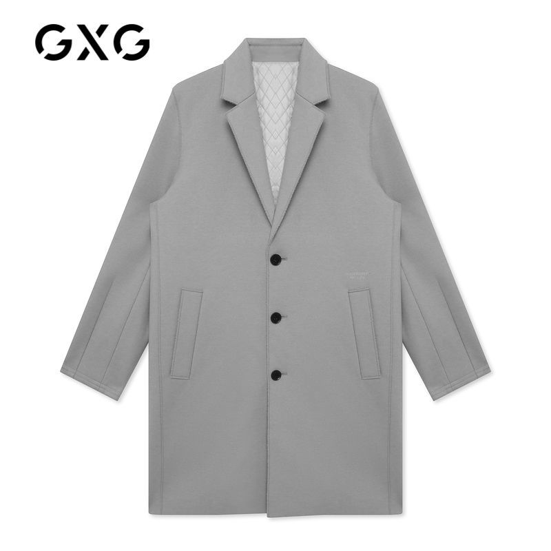 GXG 男士中长款毛呢大衣 GB126835J 69元