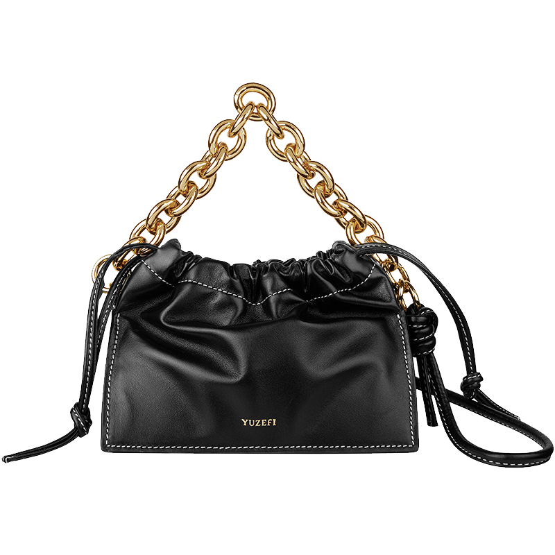 MICHAEL KORS YUZEFI单肩手提包时尚复古小众褶皱设计金属肩带HBMB 376.96元