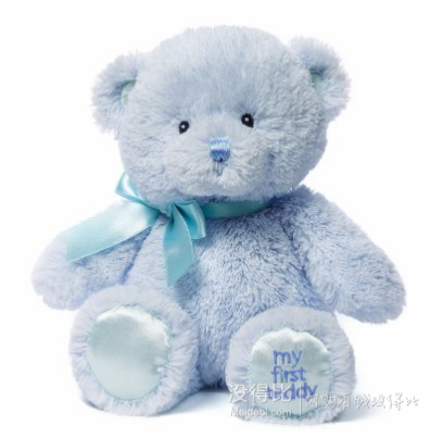 GUND Baby 我的第一个泰迪熊 毛绒玩具（10英寸、25cm、蓝色） 69元 